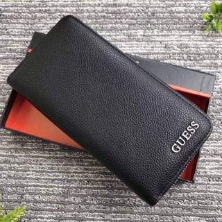 พร้อมส่งความสวย! Guess Factory Long Wallet Y2019 กระเป๋าสตางค์ใบยาวรุ่นใหม่ล่าสุดหนังนิ่มสวยอยู่ทรงเปิดปิดด้วยซิปรอบ