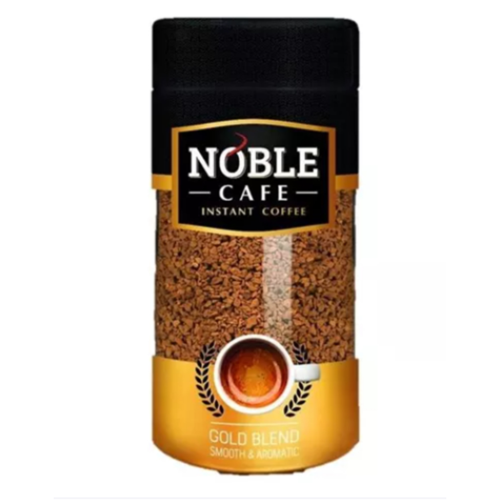 Noble Cafe Instant Coffee Gold Blend Smooth Aromatic 100g.โนเบิลคาเฟ่โกลด์กาแฟสำเร็จรูป 100กรัม อาหา