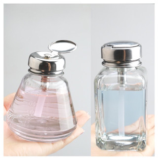 HH141-51 ขวดปั๊มเปล่าแบบแก้ว ใส่น้ำยาล้างเล็บ 180 ml. F5-3