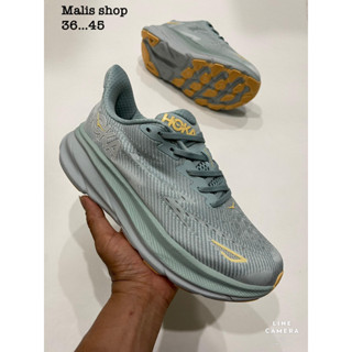 HOKA ONE CLIFTON 9 รองเท้าวิ่งมาราธอน Running Shoe มี 6 สี (size: 40-45) V43A204 (1/2)