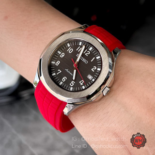 Seiko Mod Aquanaut Model White red touch Perfect Combination