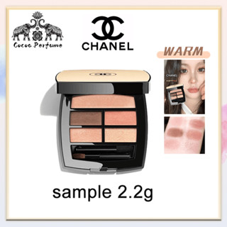 【ของแท้ 】Chanel Les Beiges Fashion Five-color Eyeshadow Palette Sample #WARM #TENDER #LIGHT 2.2g&amp;4.5g