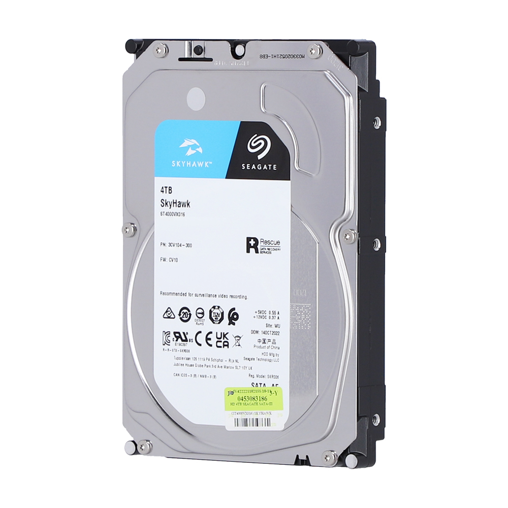 4 TB 3.5 HDD (ฮาร์ดดิสก์ 3.5) SEAGATE SKYHAWK - SATA3 (ST4000VX016)