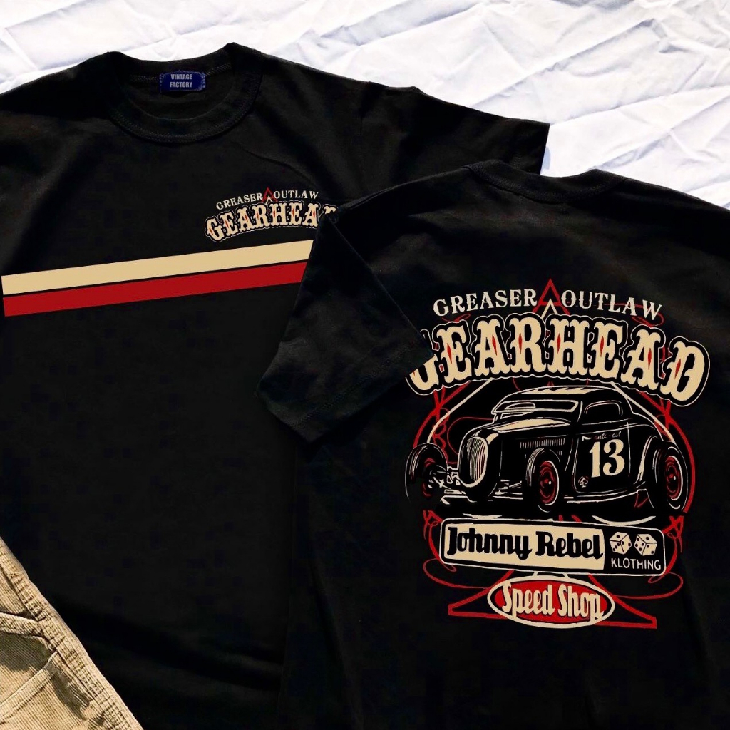 (พร้อมส่ง) เสื้อยืด GEARHEAD ACROSS - ผ้า Cotton100%