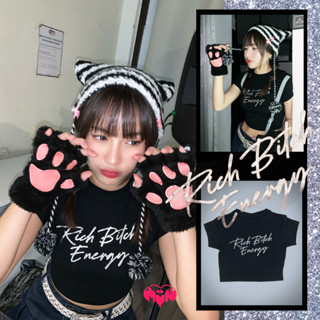 [NEW] Glitter Rich Bitch Energy Croptop - MAYANA BKK