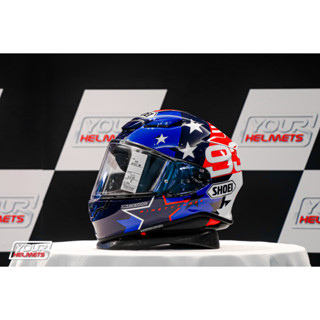 หมวกกันน็อค SHOEI HELMETS รุ่น Z8(NXR2) MARQUEZ AMERICAN SPIRIT TC-10