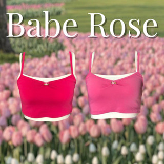 Babe rose เสื้อสายเดี่ยว2ชิ้นน่ารักพร้อมส่ง‼️