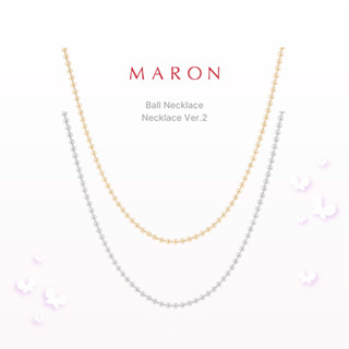 MARON - Essential Necklace สร้อยคอเงินแท้ ชุบทองคำแท้