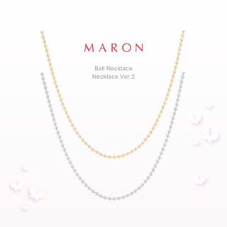 MARON - Essential Necklace สร้อยคอเงินแท้ ชุบทองคำแท้