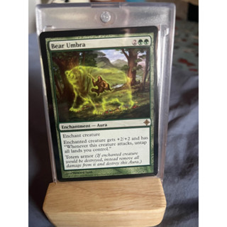 การ์ด MTG Bear Umbra Green Magic the gathering EDH รุ่น ROE สภาพ Ex-Nm