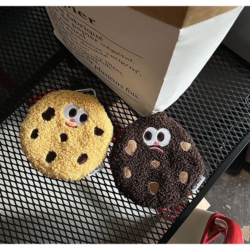 [ร้านไทย พร้อมส่ง] กระเป๋าใส่เหรียญลายคุ้กกี้  แขวนคอได้