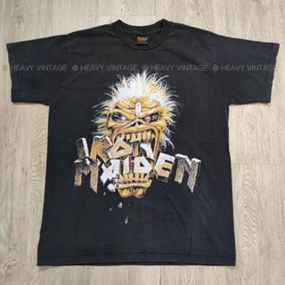 IRON MAIDEN EDDIE CRUNCH @1990 เสื้อวง เสื้อทัวร์