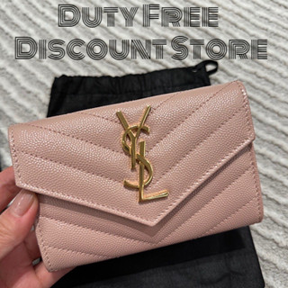 Saint Laurent Spot Pink Flip Wallet