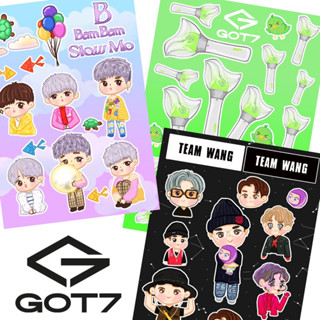 สติ๊กเกอร์got7 got7 fanclub sticker ขนาดa6 ไดคัท กันน้ำได้