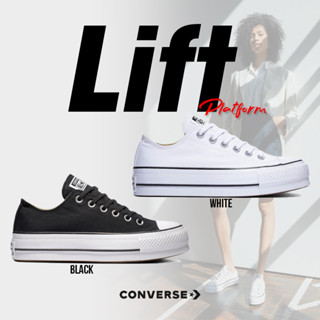 Converse รองเท้าผ้าใบ รองเท้าผู้หญิง [ส้นสูง 3 ซม.] CV W Chuck Taylor All Star Lift OX 560250CS3BKXX / 560251CS3WTXX (2800)