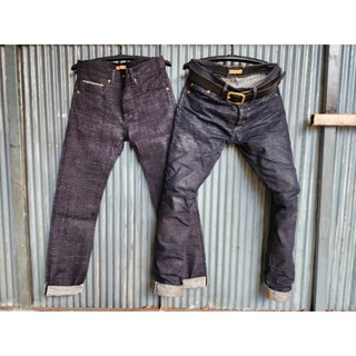 seventyfourdenim 16oz Crow Slubby ผ้าดิบริมแดงทรงกระบอกเล็ก(งานลิขสิทธิ์แท้)