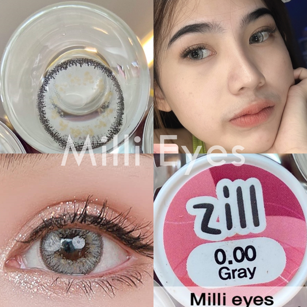 💋เซ็กซี่ 3tone พร้อมส่ง คอนแทคเลนส์ LovelyLens : Zill บิ๊กอาย ตาโต สวยมาก อมน้ำ42% สีเทา สีน้ำตาล a49