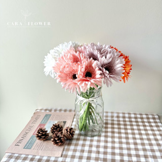 Gerbera | ดอกเยอบีร่าปลอม ดอกไม้ปลอม ดอกไม้ประดิษฐ์ พร๊อพถ่ายรูป ตกแต่งบ้าน (G06) [พร้อมส่ง]