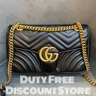 Gucci GG Marmnot series black shoulder bag/26CM/spot