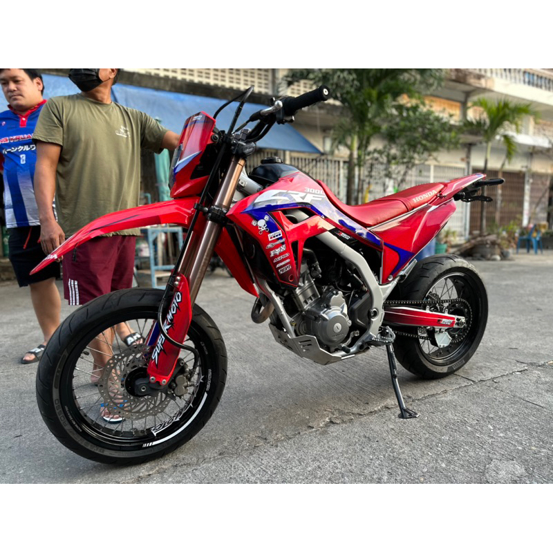 sticker สติ๊กเกอร์ honda crf300L red