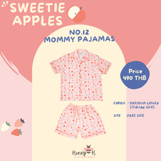 HoneyH Sweetie Apples - ชุดนอน Mommy Pajamas ลายผลไม้