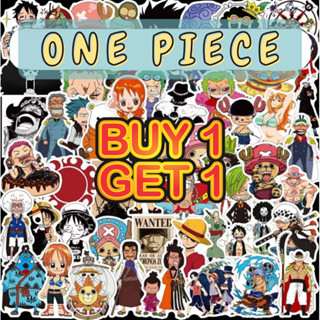 🆓1 FREE 1🆓 สติ๊กเกอร์ One Piece 100 ชิ้น Dicut แล้ว