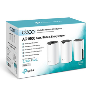 TP-Link Network Deco S7 AC1900 Whole Home Mesh Wi-Fi System (3Packs)