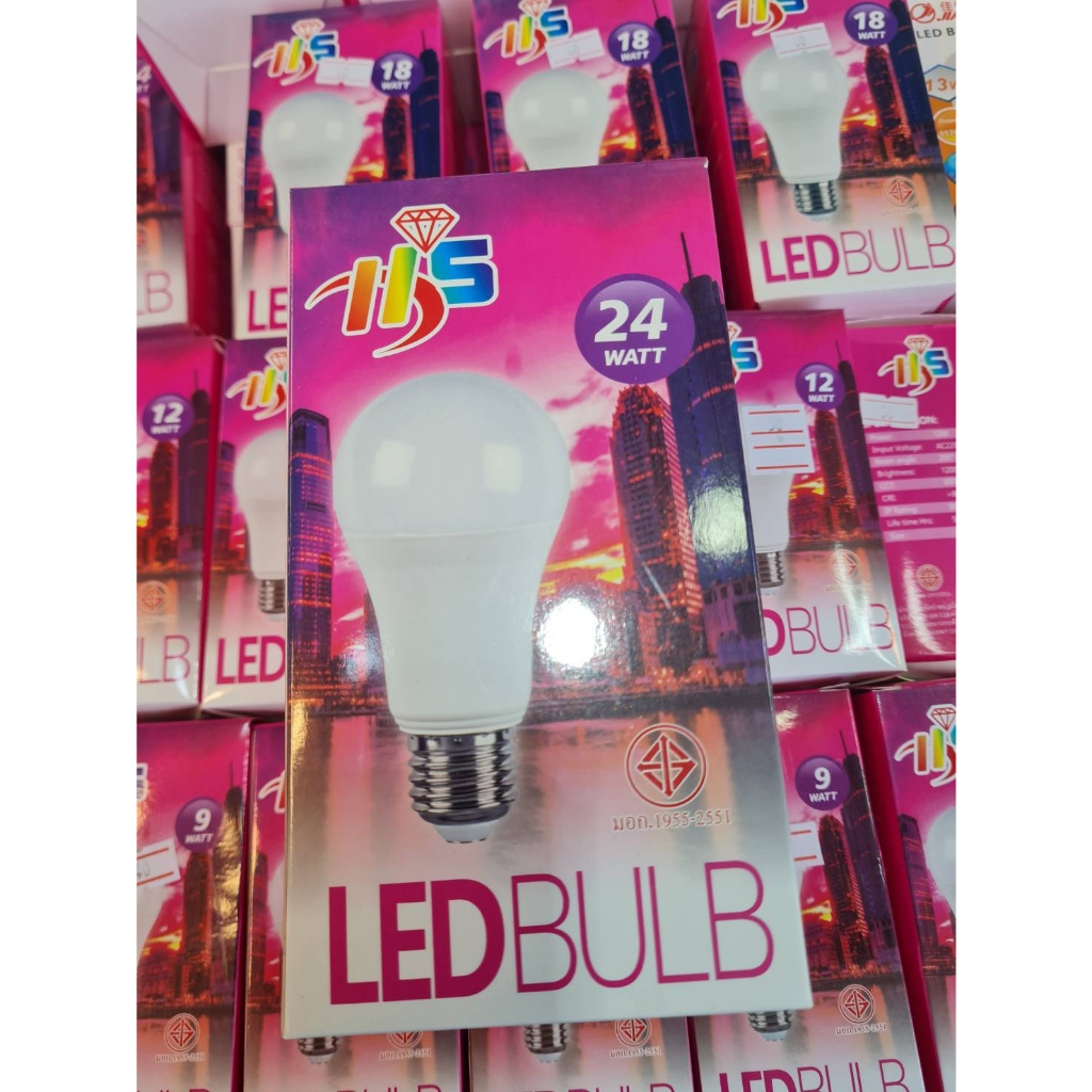 หลอดไฟLED HS พี่โบ้ ประหยัดพลังงาน LED LIGHT  มีหลายขนาด 9w 12w 18w 24w 85w 125w - รูปที่ 3