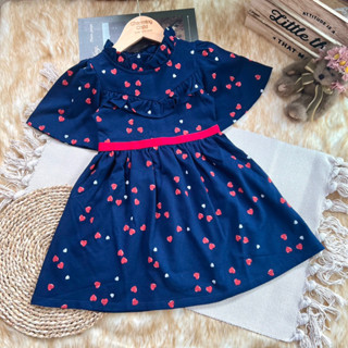 "HEART PRINT COTTON DRESS" Janie and Jack