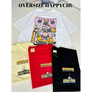 MINIONS ~เสื้อยืดโอเวอร์ไซส์Cotton 100% (se-mi32)