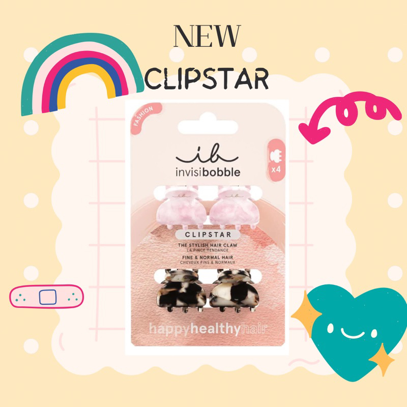 พร้อมส่ง invisibobble® CLIPSTAR PETIT FOUR //แยกขาย//นำเข้าจากเยอรมัน//กิ๊บหนีบผมรุ่นใหม่
