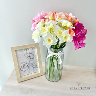 Daffodil | ดอกแดฟโฟดิลหรือดอกดารารัตน์ปลอม ดอกไม้ปลอม ดอกไม้ประดิษฐ์ ตกแต่งบ้าน (D08) [พร้อมส่ง]