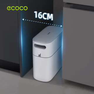 [พร้อมส่ง]Ecoco ถังขยะ ถังขยะสไตล์มินิมอล ขนาด 8ลิตร 12ลิตร ถังขยะพลาสติก พลาสติกหนา สวยงามเรียบหรูใช้ตกแต่งห้องได้