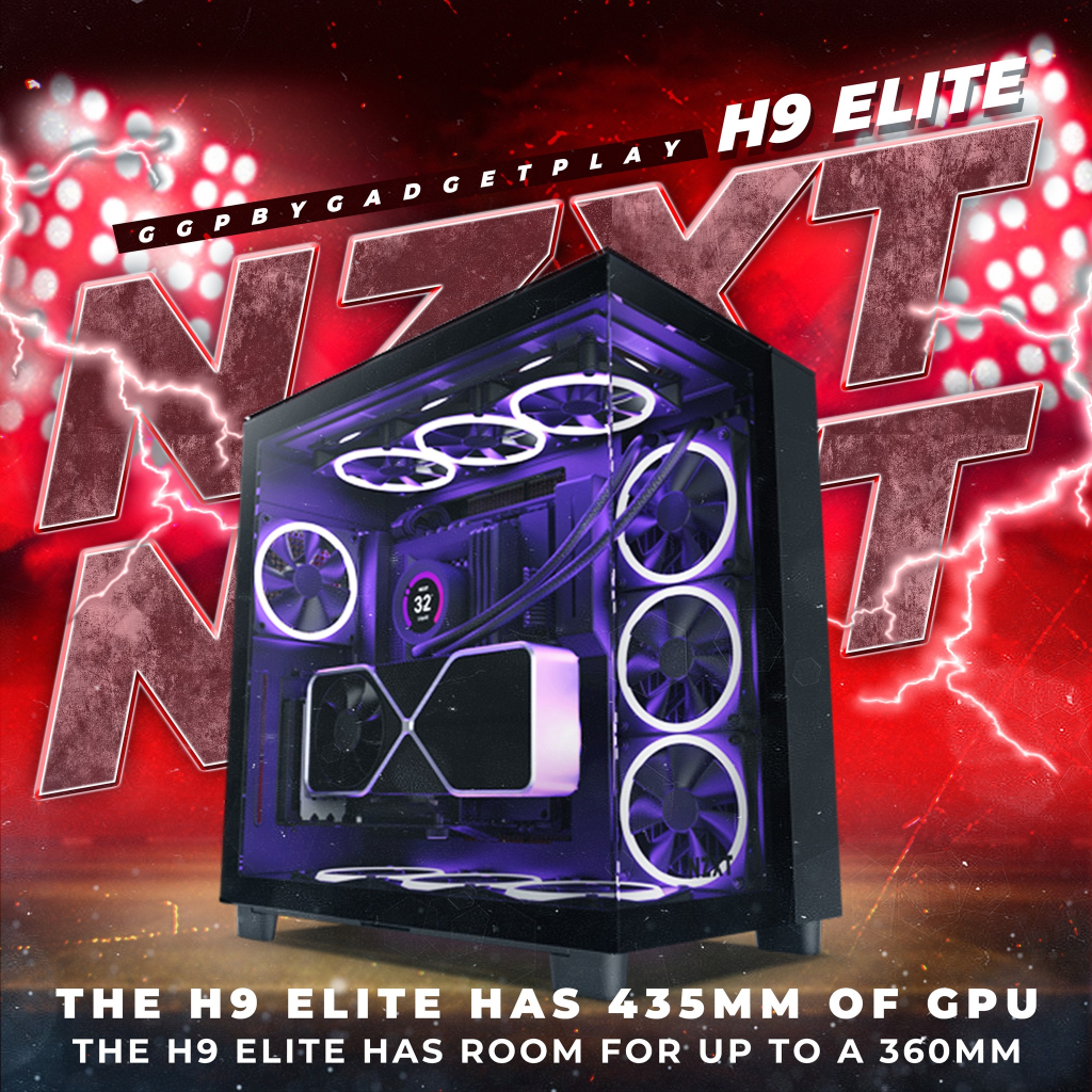 [กรุงเทพฯ ด่วน 1 ชั่วโมง] CASE (เคส) NZXT H9 ELITE MID-TOWER AIRFLOW MATTE BLACK/WHITE  (ATX) ประกัน
