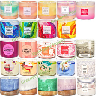 BBW#3 Candle Bath &amp; Body Works 3 wicked candle  เทียนหอม 411g.