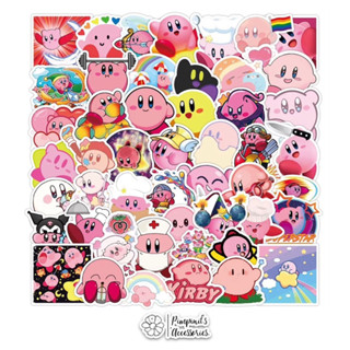 ʕ •ᴥ•ʔ ✿ พร้อมส่ง : สติ๊กเกอร์กันน้ำเคลือบด้านลายเคอร์บี | Kirby Matte Waterproof Decoration Sticker Set.