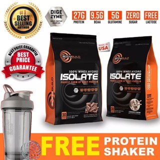 เวย์โปรตีน​ isolate BodyBuild 100% Whey Hydro Isolate 2.2Ibs Purest Form Of Whey Isolate With Digezyme​