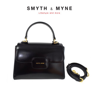SMYTH &amp; MYNE กระเป๋าถือ Top Handle หนังเงา  รุ่น KYLIE - สี Black