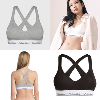 Calvin Klein unlined  Bralette sports bra สปอร์ตบรา รุ่นฟองน้ำ push up ของแท้💯%