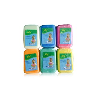 ฟองน้ำถูตัวรูปเหลี่ยม 12 ชิ้น