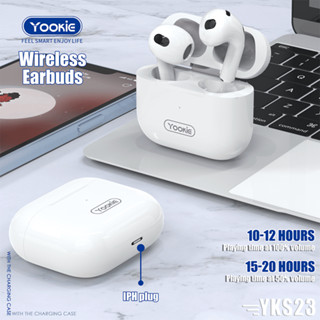 Yookie-YKS23 หูฟังไร้สาย หูฟังบลูทูธ TWS 5.0 True Wireless Stereo Headphones Earphone Earbuds with Charging Case