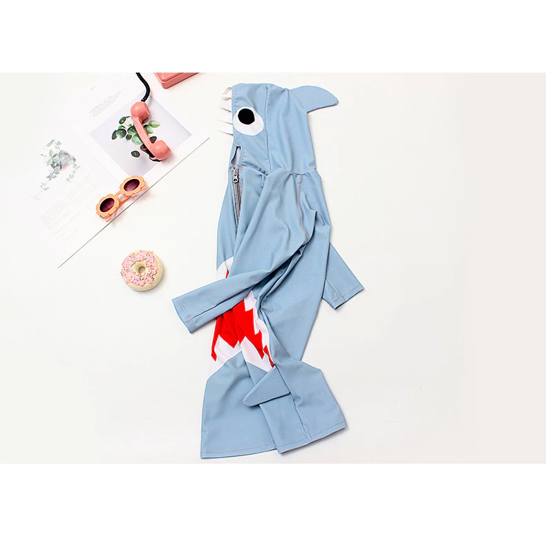jqk ชุดว่ายน้ำเด็กผู้ชาย ลายฉลามบุก น่ารักๆ (สีฟ้า) รุ่น 0728 thumbnail 6