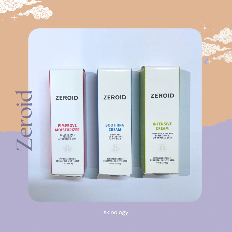 (พร้อมส่ง) ขนาดทดลอง ZPM Zeroid Pimprove Moisturizer / Soothing Cream / Intensive Cream 10g