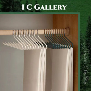 ICG ที่แขวนกางเกง ที่แขวนผ้าขนหนู เคลือบซีลีโคนกันลื่น 3ขนาด สีพาทเทลน่ารัก