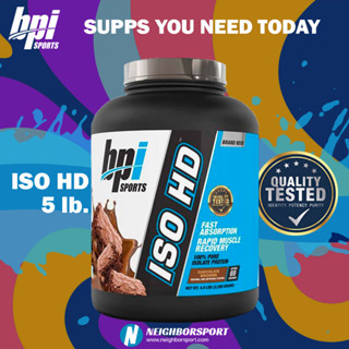 ⏺BPI SPORTS⏺ ISO HD 5 lb. WHEY PROTEIN ขนาด 5 ปอนด์ เวย์โปรตีน Isolate สร้างกล้ามเนื้อแบบลีนๆ ลดไขมัน