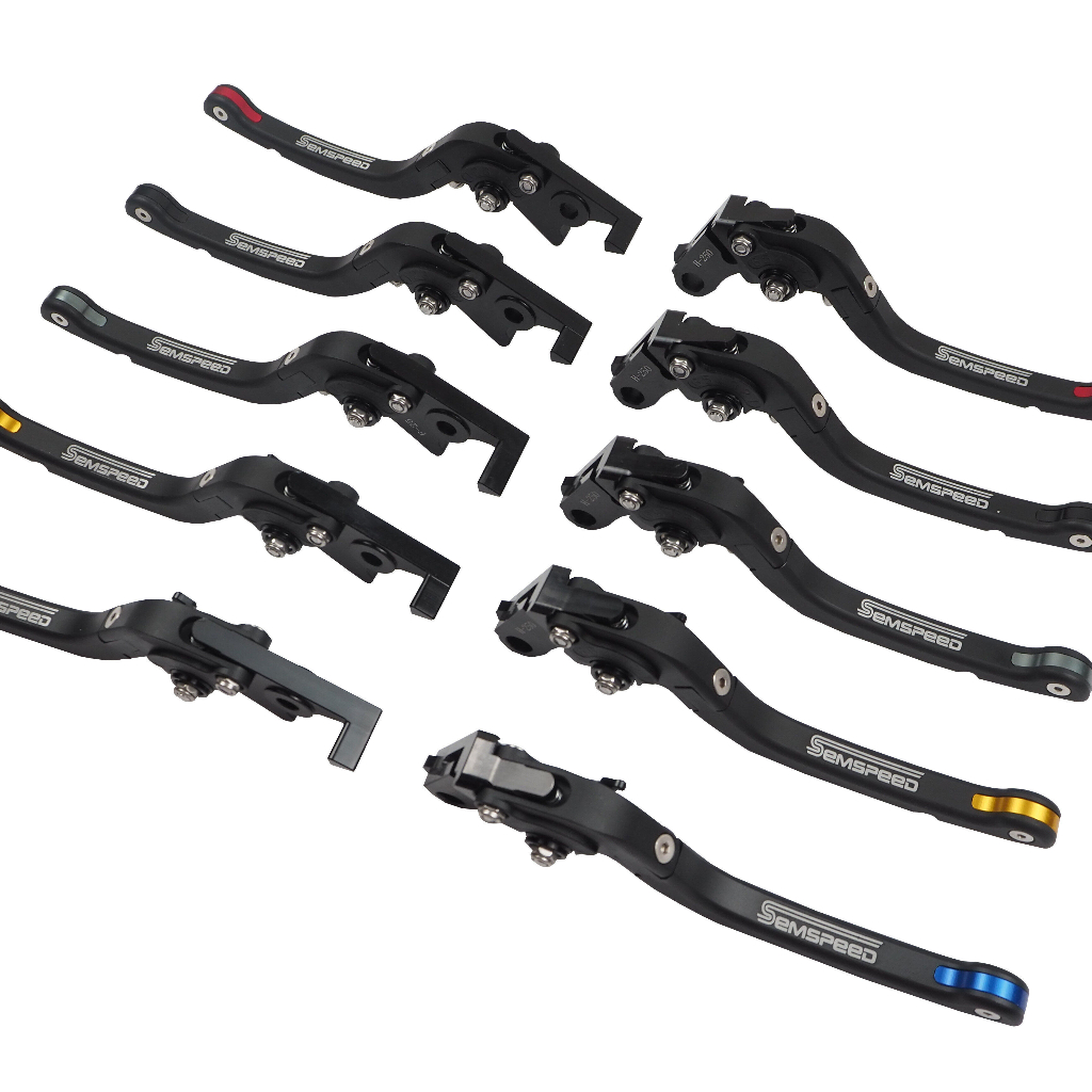 มือเบรค Kawasaki SEMSPEED มือครัช ER-6N ninja250 300 400 Z250 Z300 Z800 Z900 Z650 ปรับ6ระดับ พับได้ 