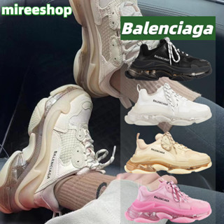 🍒Balenciaga Triple S Sneaker Clear Sole/รองเท้าผ้าใบ