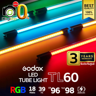 ผ่อน 0%** Godox LED TL60 RGB 18W 2700-6500K 2600mAh - รับประกันศูนย์ Godox Thailand 3ปี ( Stick, Tube )