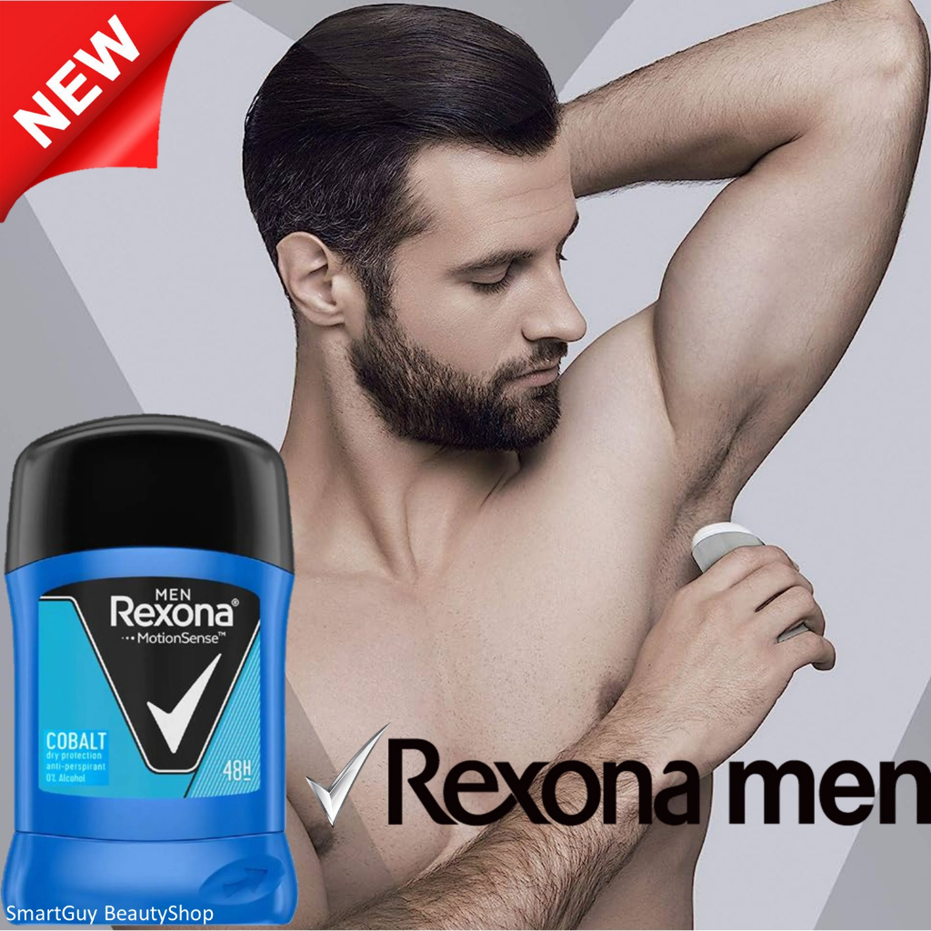 Rexona Men MotionSense Invisible Cobalt Deodorant Anti-Perspirant Stick 40g ผลิตภัณฑ์ระงับกลิ่นใต้วง