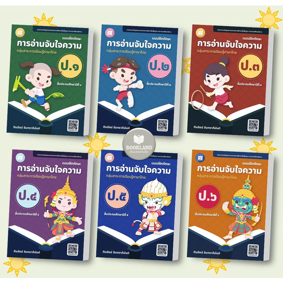 หนังสือ การอ่านจับใจความ ป.1- ป.6 ผู้เขียน: ทินรัตน์ จันทราภินันท์ สำนักพิมพ์: เดอะบุคส์